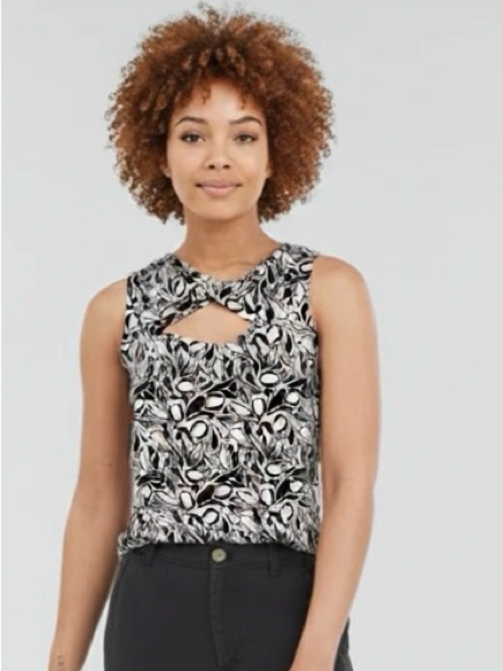 Halston Sleeveless Blouse
